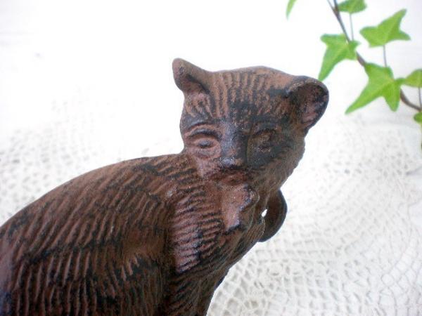 ねこ型のヴィンテージ・壁掛けフック USA