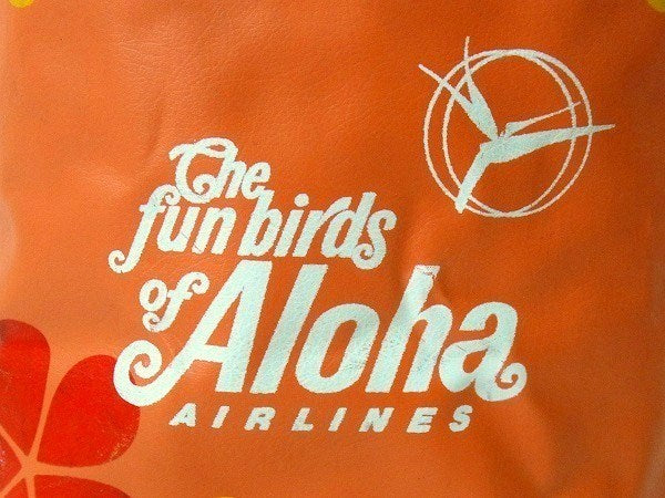 【Aloha Airlines/ハワイ】アロハ航空・ノベルティ・ヴィンテージ・プールバッグ/ビーチ