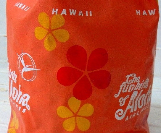 【Aloha Airlines/ハワイ】アロハ航空・ノベルティ・ヴィンテージ・プールバッグ/ビーチ