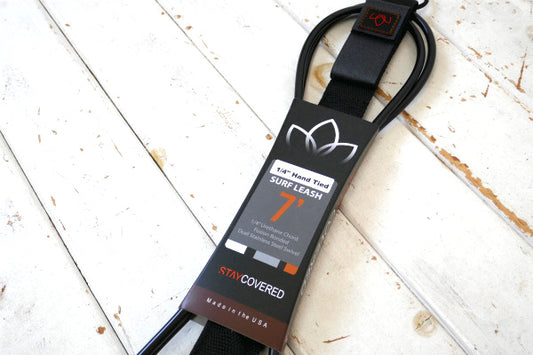 最強 STAY COVERED ステイカバード USA 7'HandTied リーシュ サーフィン