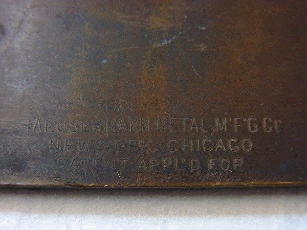真鍮製・ノベルティ・アンティーク・OLDクリップ/ペーパークリップ USA