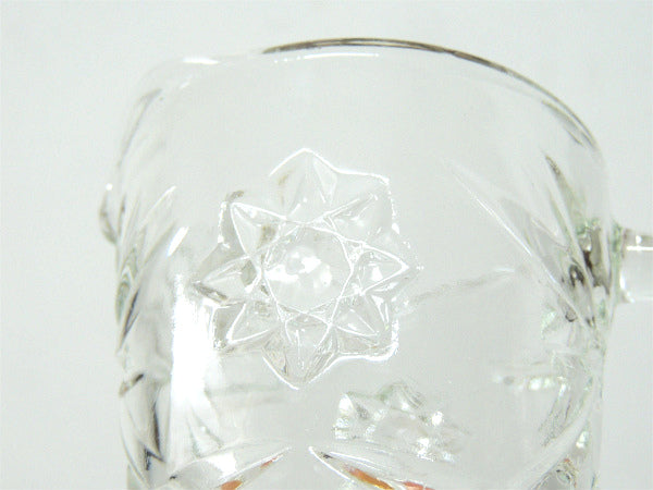 アンカーホッキング プレスドグラス・スター柄・ビンテージ・クリーマー・ミルクピッチャー・食器 ガラス