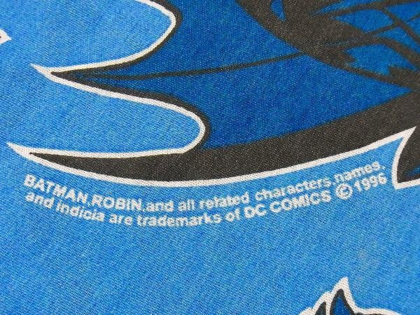 【BATMAN】バットマン&ロビン・キャラクター生地・ユーズドシーツ(フラット) USA
