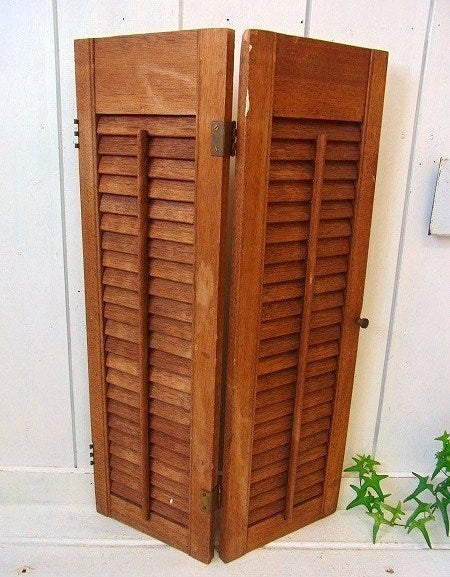 木製・アンティーク・ルーバー/ヴォレー/シャッター/建具 USA