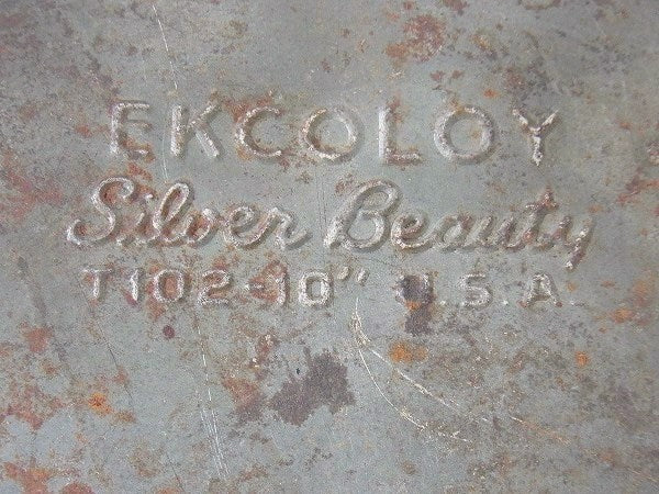 【EKCOLOY】ティン製・スライダー付きアンティーク・パイ皿/パイプレート　USA