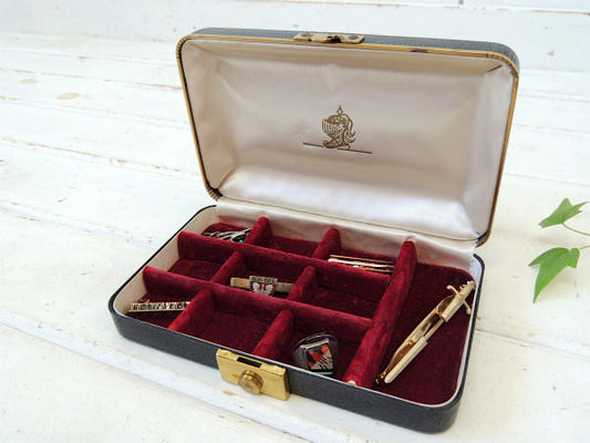 【HICKOK】MEN・ナイトヘルム柄・ヴィンテージ・ジュエリーケース/宝石箱/ジュエリーボックス