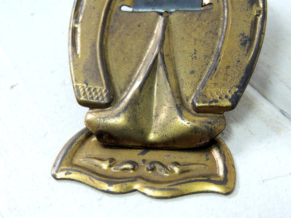 SPENCERIAN 馬の蹄鉄 真鍮製 アンティーク クリップ ステーショナリー 文房具 USA