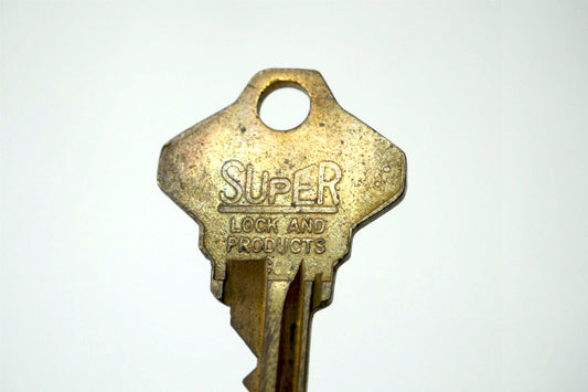 【SUPER LOCK】バッファロー・ニューヨーク・真鍮製・ヴィンテージ・オールドキー・鍵・Key