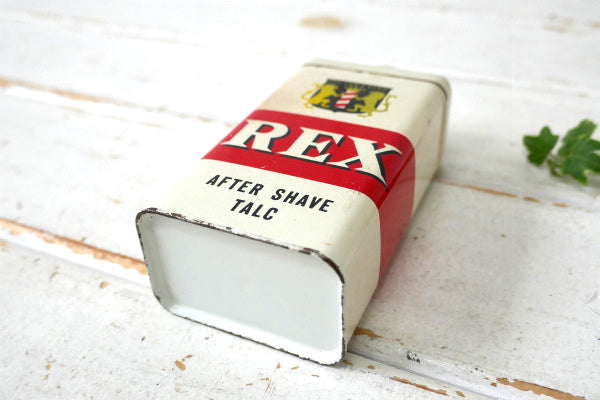 ロサンゼルス REX アフターシェイブパウダー・サインポール ヴィンテージ・缶 パウダー缶 US