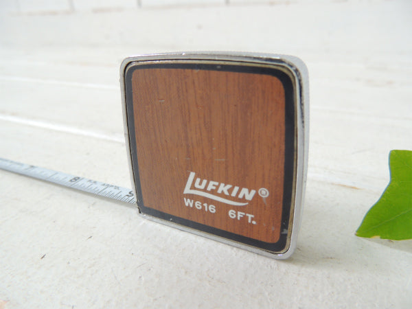 LUFKIN・USA ウッド柄・ヴィンテージ・メジャーテープ・巻尺・工業系
