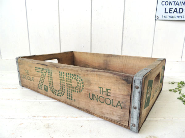 7UP ウッドボックス　木箱　セブンアップ　ヴィンテージ VINTAGE LIKE 7UP WOOD BOX / ウッドボックス / M , L /