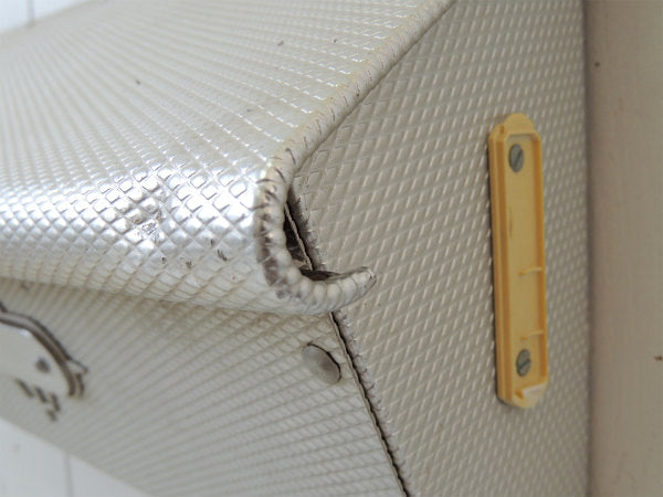 スペーシーデザイン・シルバー色・アルミ製・ヴィンテージ・メールボックス/郵便受け/ポスト