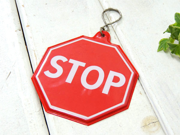 STOP 米国標識 アドバタイジング ヴィンテージ デッドストック アクセサリー キーホルダー  ストリートサイン 看板 USA