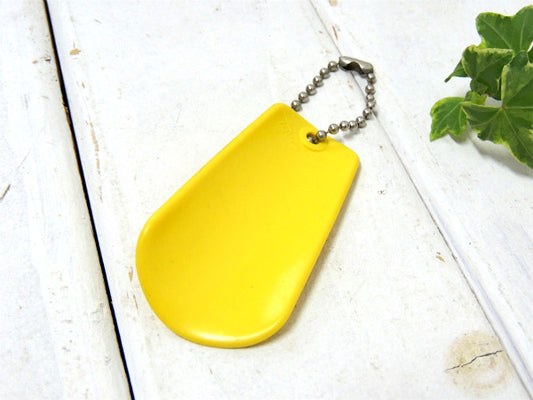 【TUPPERWARE】アドバタイジング・ビンテージ・靴べら/シューホーン/USA/黄/キーホルダー