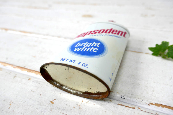 ニューヨーク Pepsodent ブリキ缶・ビンテージ・歯磨き粉・パウダーケース US 美容 洗面