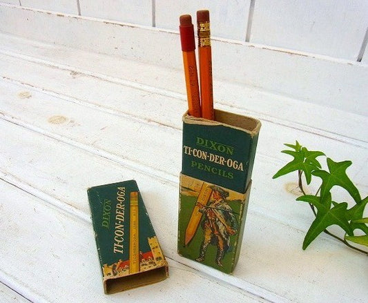 【DIXON TICONDEROGA】ディクソン・鉛筆付き・アンティーク・紙箱/パッケージ USA
