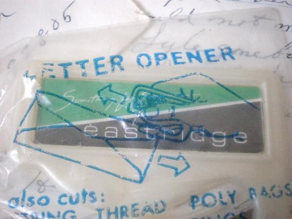 デッドストック袋入り・ヴィンテージ・レターオープナー USA