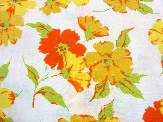 花柄・ヴィンテージ・ユーズドシーツ(1/2) USA