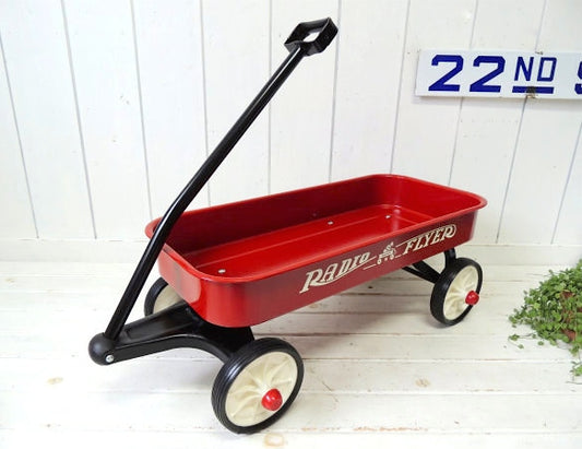【RADIO FLYER】美品・ラジオフライヤー×オシュコシュ・ヴィンテージ・ワゴン・カート・玩具