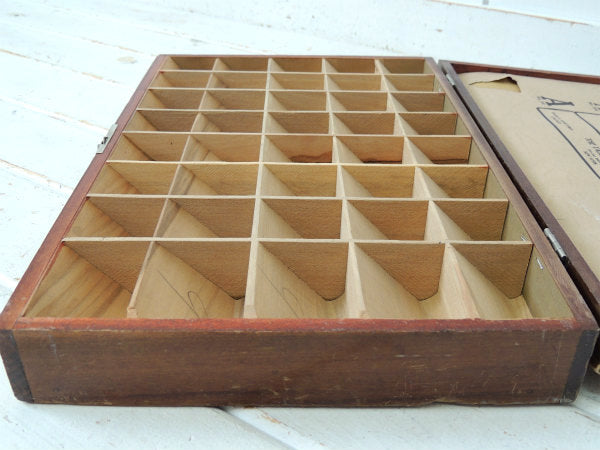 THE TABLET&TICKET・40仕切り・アンティーク・ウッドボックス・木製ディスプレイケース