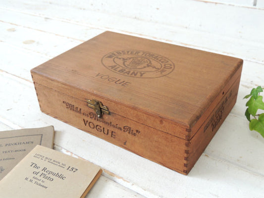 【WEBSTER TOBACCO CO】木製・ヴィンテージ・タバコケース・ウッドボックス・木箱