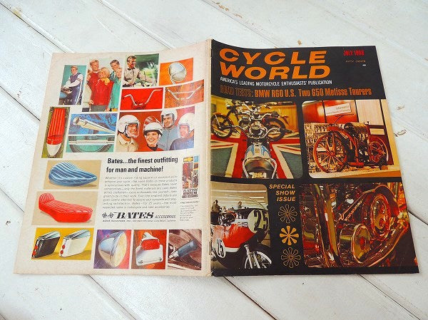 【CYCLE WORLD/1968/BMW】ビンテージ・オートバイ雑誌・USA・ハーレーダビッドソン