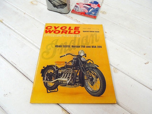 サイクルワールド 1967's インディアン ビンテージ バイク オートバイ 雑誌・USA