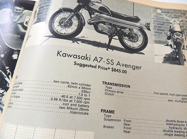 【cycle guide/1968/ロードレーサー】ビンテージ・オートバイ雑誌・USA