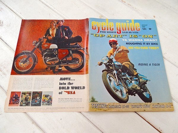 【cycle guide/1968/ロードレーサー】ビンテージ・オートバイ雑誌・USA