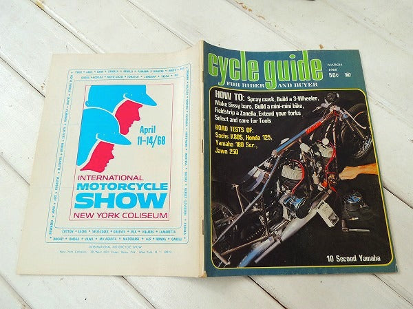 【cycle guide/1968/JAWA250 CALIF.】ビンテージ・オートバイ雑誌・USA