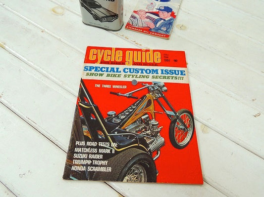 cycle guide 1968 カスタム ビンテージ・オートバイ雑誌・USA・モーターサイクル