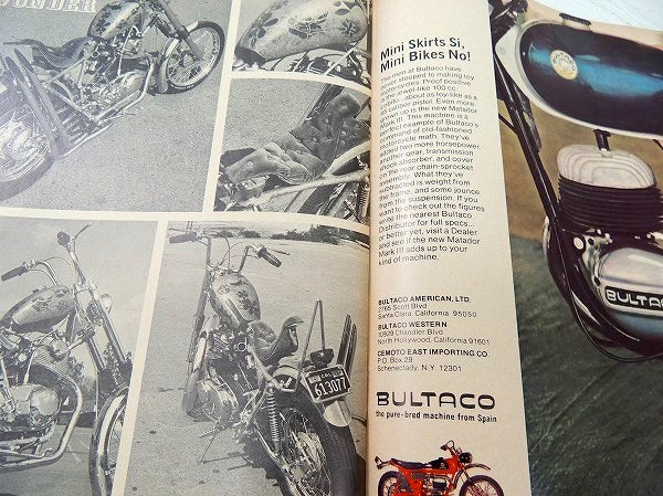 cycle guide 1968 カスタム ビンテージ・オートバイ雑誌・USA・モーターサイクル