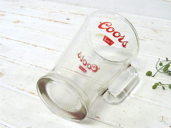 【Coors・クアーズビール】1970's~アドバタイジングン・ビンテージ・ピッチャー・ガラスジャグ