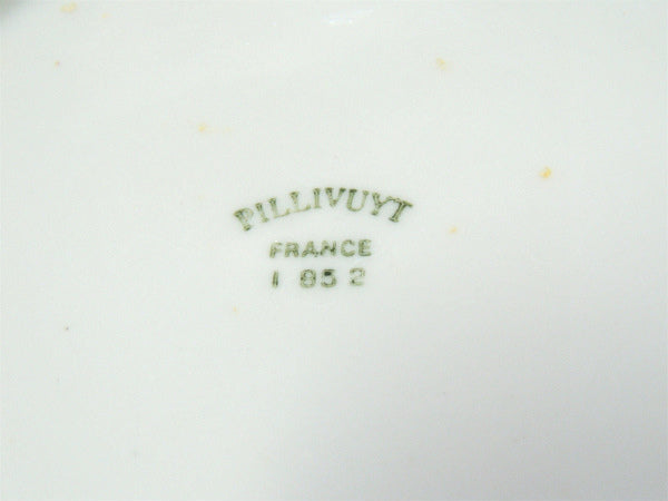 ピリヴィッツ フランス 磁器・レストラン メニュー・1852・アンティーク・プレート 皿