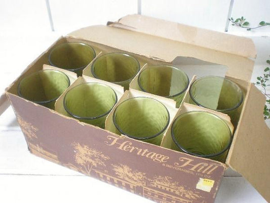 アンカーホッキング社 デッドストック・ヴィンテージ・グラス・8個セット