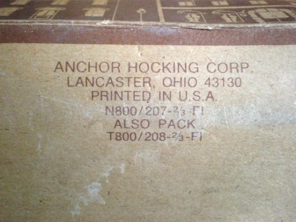 アンカーホッキング社 デッドストック・ヴィンテージ・グラス・8個セット