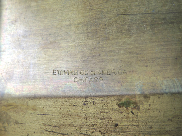 Lange Jeweler アールヌーヴォー 真鍮 ノベルティ アンティーク トレイ ジュエリートレイ アクセサリートレイ