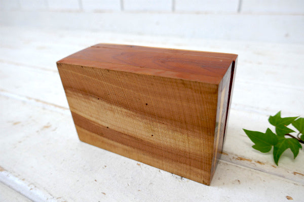 【Buttons】木製・ヴィンテージ・ボタンケース・裁縫箱・木箱・ウッドボックス・スーベニア USA