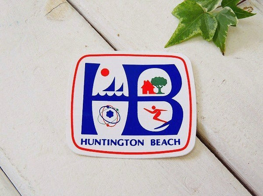 【Huntington Beach/ハンティントンビーチ】・カリフォルニア限定・ステッカー
