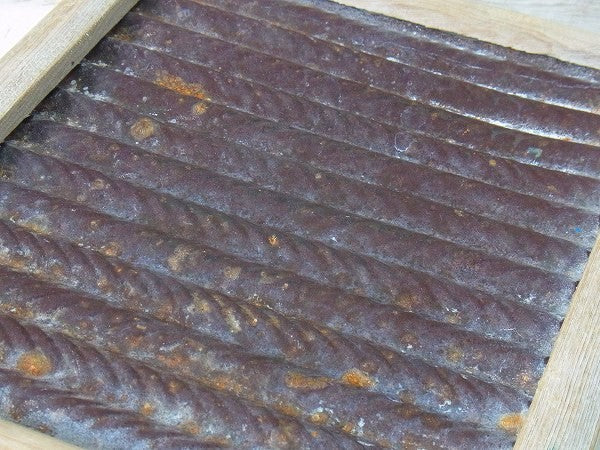 木製×ブリキ製・小さなヴィンテージ・ウォッシュボード/洗濯板　USA