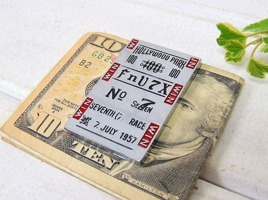 【Hollywood Park】ハリウッドパーク競馬場・50'sヴィンテージ・マネークリップ USA