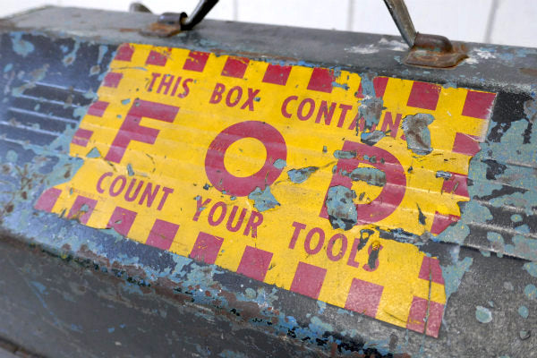 Simonsen ミリタリー・3段式・両開き・ヴィンテージ・ツールボックス・工具箱・ツールケース