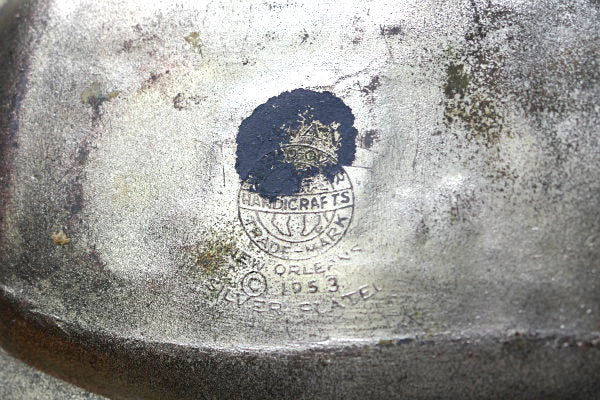 ルイジアナ買収 シルバープレート 1953年 記念品 ヴィンテージ トレイ プレート 灰皿 USA