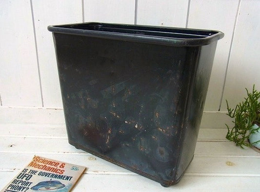 工業系・メタル製・ヴィンテージ・ダストボックス/ごみ箱/トラッシュカン USA