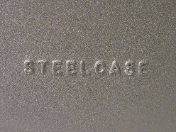 【STEELCASE】カーキ色・ヴィンテージ・ダストボックス/ごみ箱/トラッシュカン USA