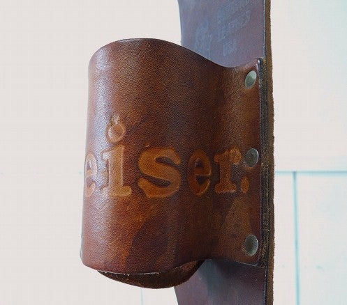 【Budweiser】バドワイザー・レザー製・ヴィンテージ・ビールホルスター/ボトルホルダー・ベルト