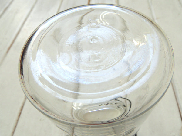【ATLAS】ヘーゼルアトラス・アンティーク・ワイヤー・ガラスジャー/保存瓶(クリア) USA