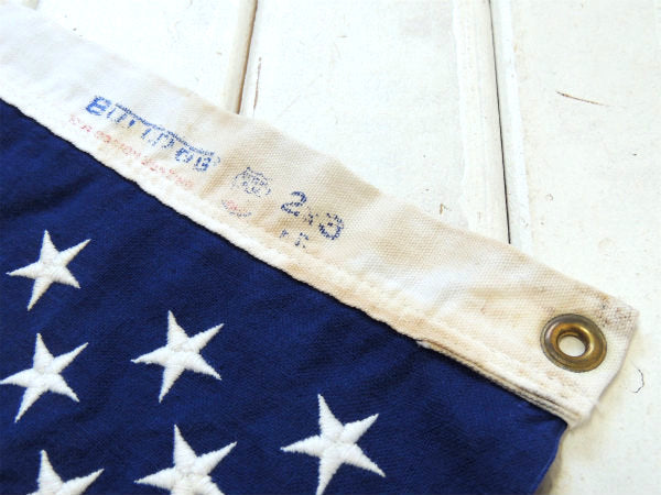 【アメリカ合衆国・50星・刺繍】ヴィンテージ・星条旗・アメリカンフラッグ・US