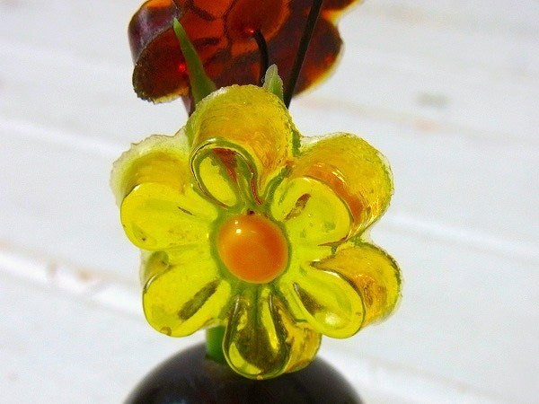 小さな可愛いフラワーモチーフ・ヴィンテージ・オブジェ/ミッドセンチュリー USA