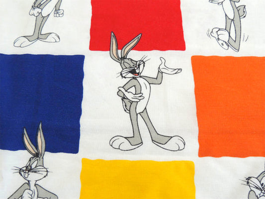【バッグスバニー】ルーニーテューンズ・ビンテージ・ユーズドシーツ(フラットタイプ) USA